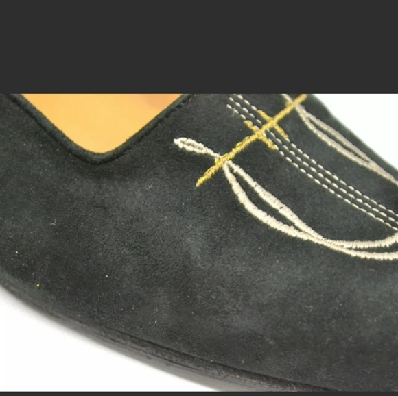 🥳HP🥳Hermes Authentic BlackSuede Flats size 5.5 - Picture 6 of 11